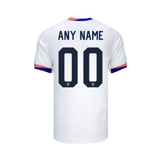Youth Nike USMNT 2024 Personalized American Classic Home Stadium Jersey