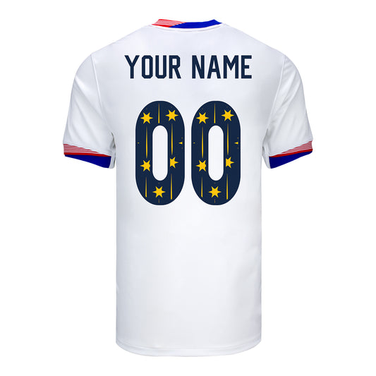 Men's Nike USWNT 2024 Personalized SheBelieves Cup Home Stadium Jersey - Back View