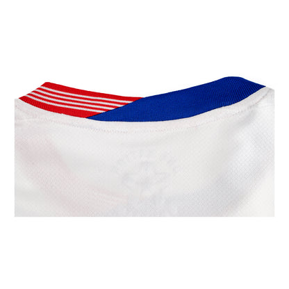 Youth Nike USMNT 2024 American Classic Home Stadium Long Sleeve Jersey - Collar View