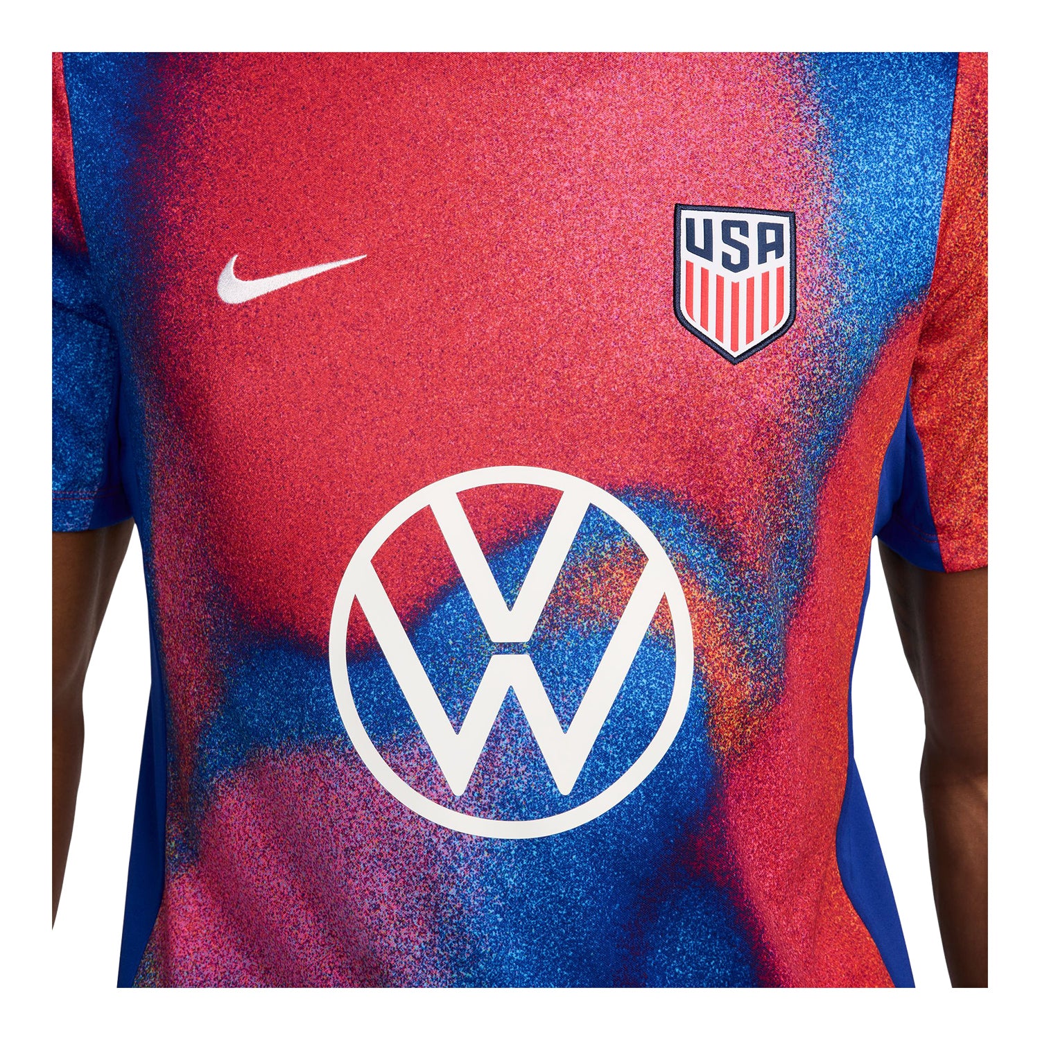Men's Nike USA 2024 Pre-Match Top - Logos View