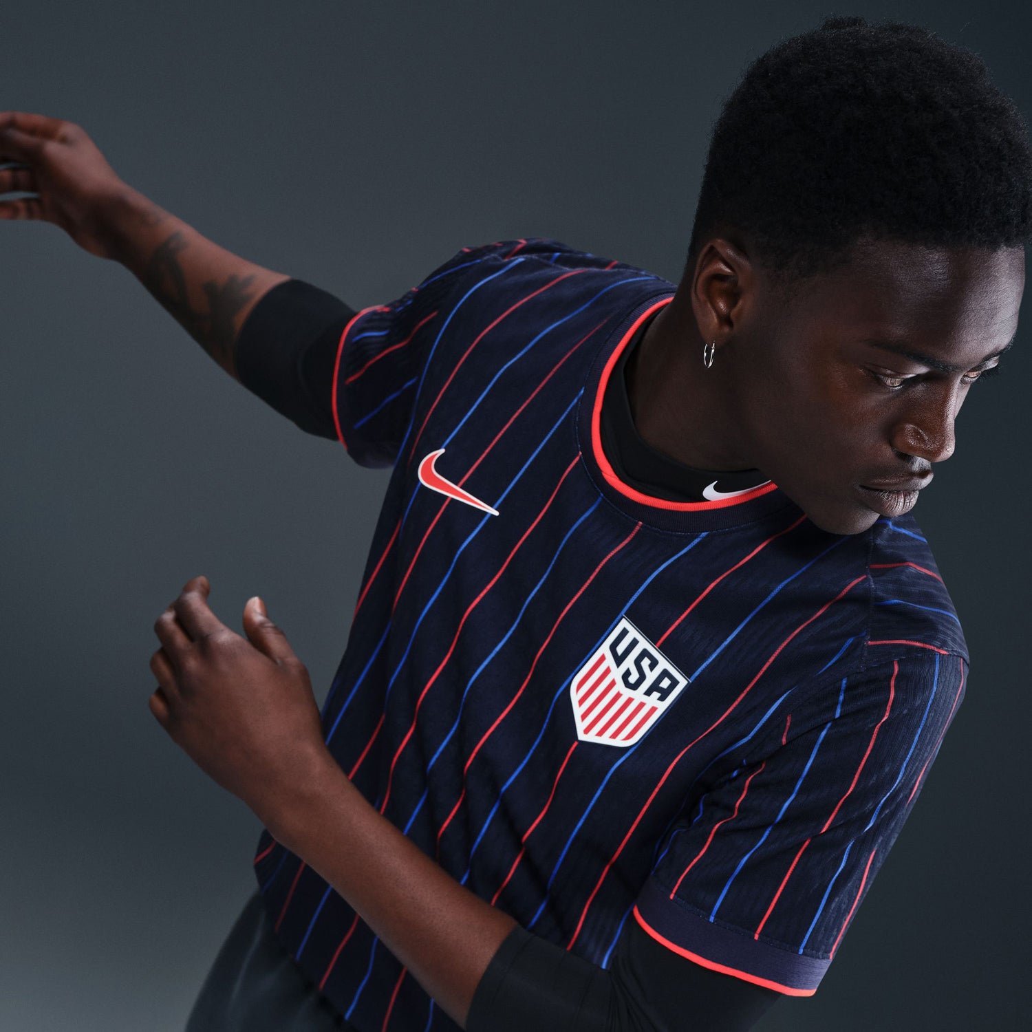 Men's Nike USMNT 2025 Heartbeat Away Match Jersey