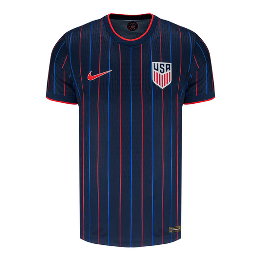 Men's Nike USMNT 2025 Personalized Heartbeat Away Match Jersey