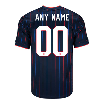 Men's Nike USMNT 2025 Personalized Heartbeat Away Stadium Jersey