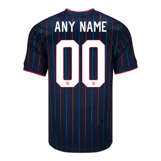 Men's Nike USMNT 2025 Personalized Heartbeat Away Stadium Jersey