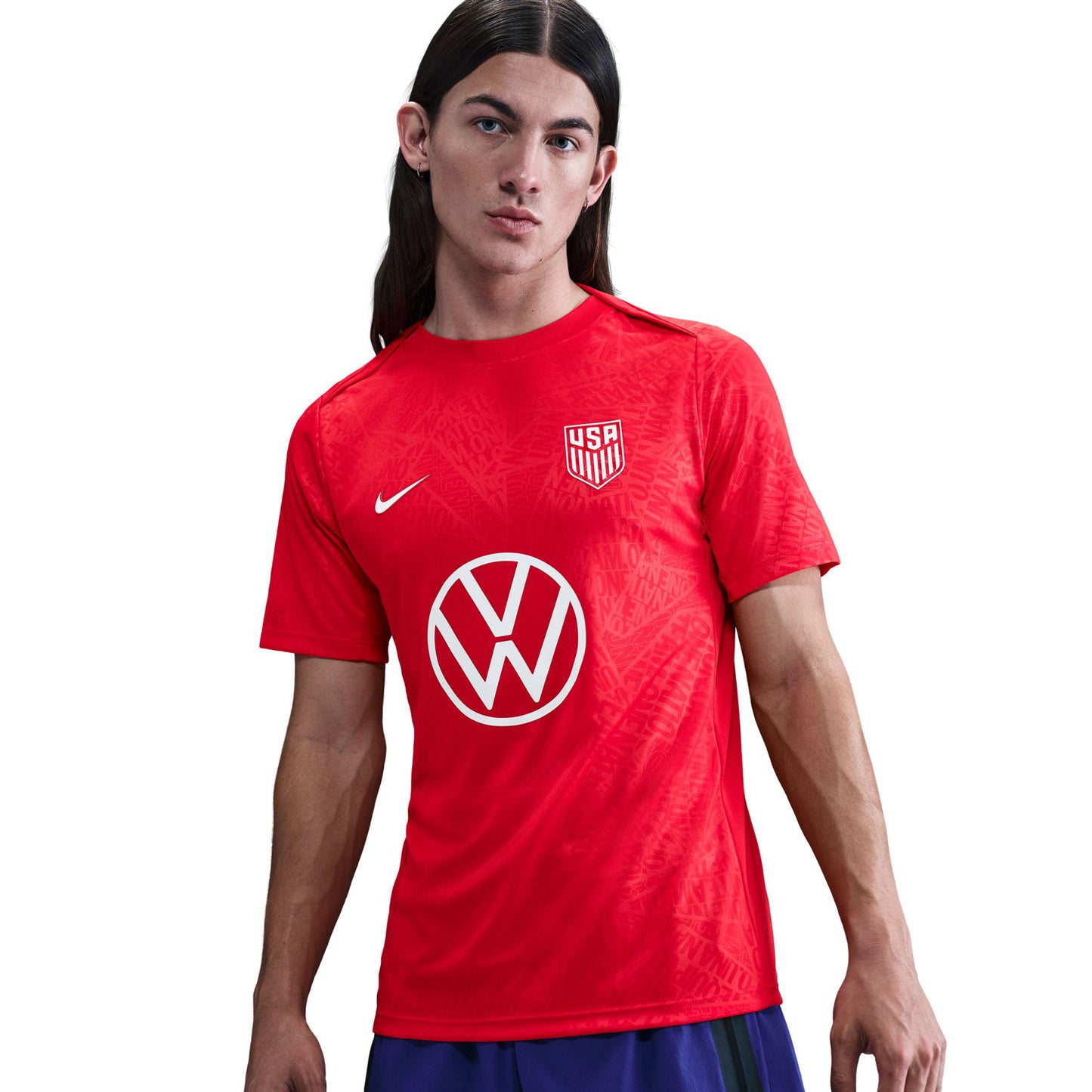 Men's Nike USA 2025 Pre-Match Top