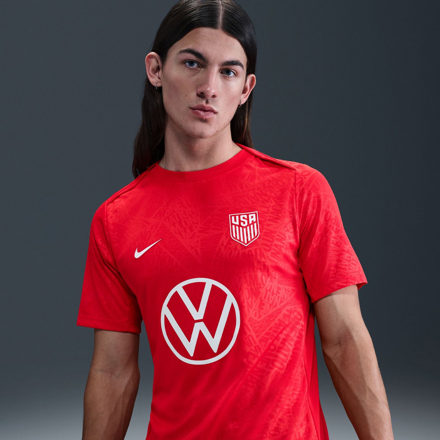 Men's Nike USA 2025 Pre-Match Top
