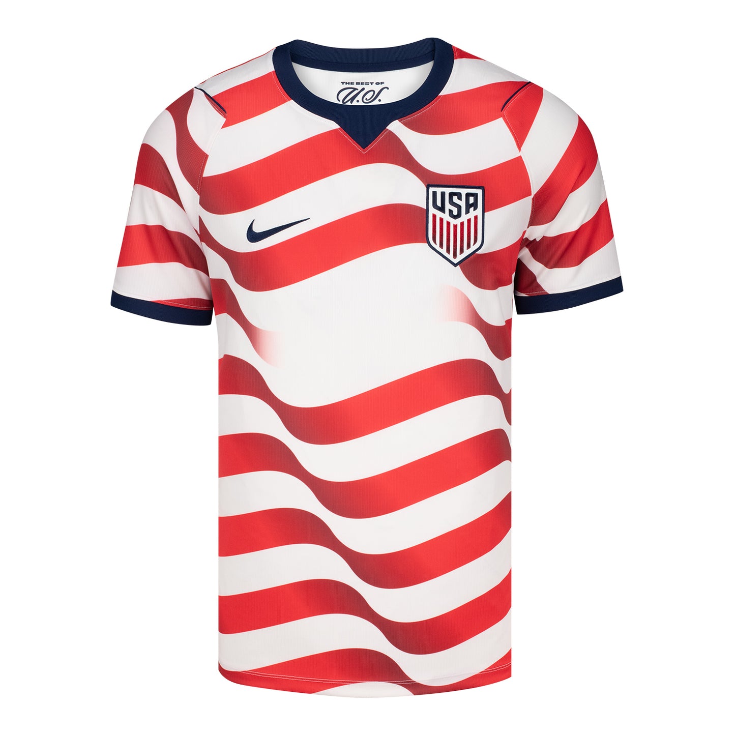 Men's Nike USMNT 2026 Personalized Stripes Stadium Jersey