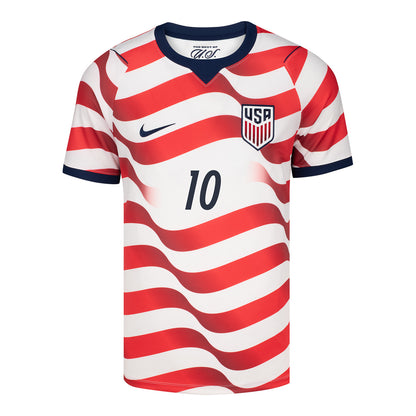 Men's Nike USMNT 2026 Christian Pulisic Stripes Stadium Jersey
