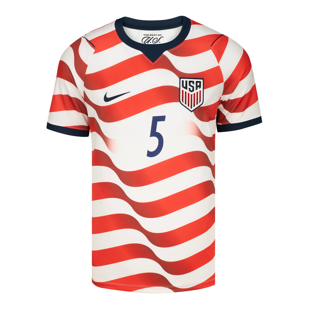Men's Nike USMNT 2026 Antonee Robinson Home Stadium Jersey - Stripes