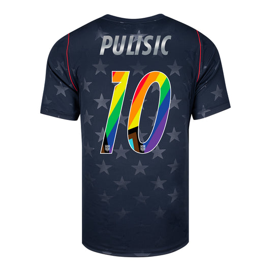 Men's Nike USMNT 2026 Christian Pulisic Pride Away Stadium Jersey - Stars