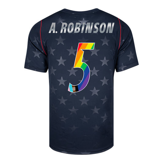 Men's Nike USMNT 2026 Antonee Robinson Pride Away Stadium Jersey - Stars