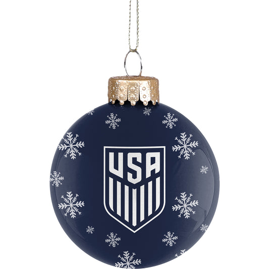 FOCO USA Snowflake Glass Ornament