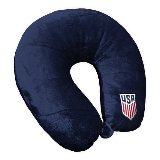 US Soccer Navy Logo Neck Pillow