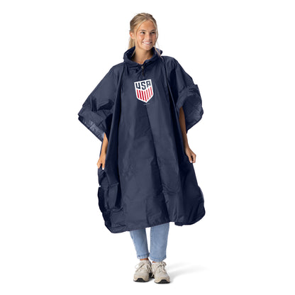 US Soccer Logo Pullover Poncho with Mesh Bag