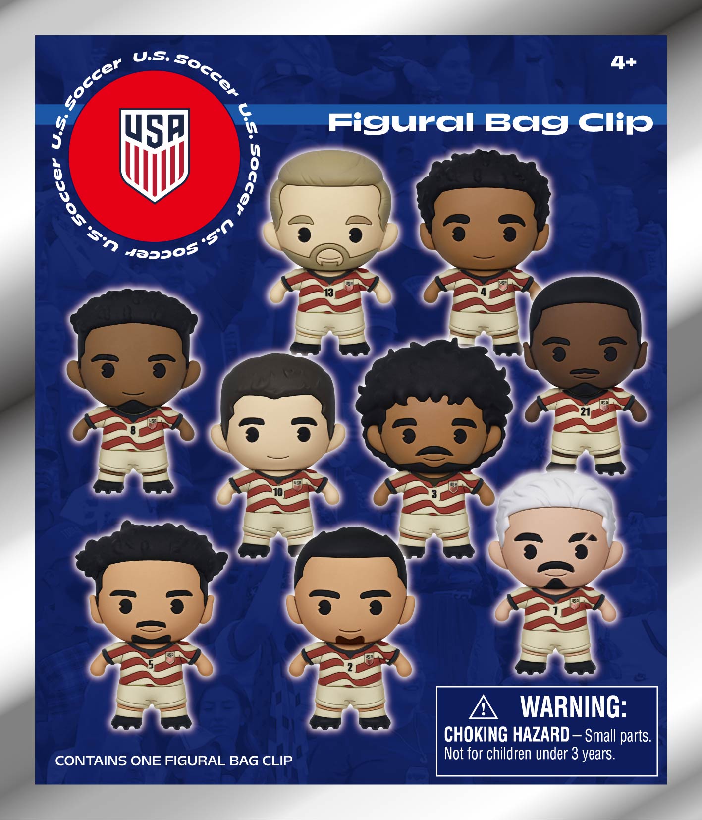 USMNT Monogram Bag Clip Blind Pack