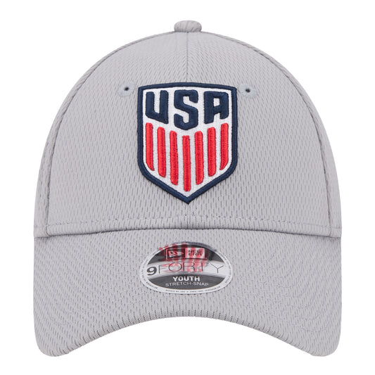 Youth New Era USMNT 9Forty Victory Grey Hat