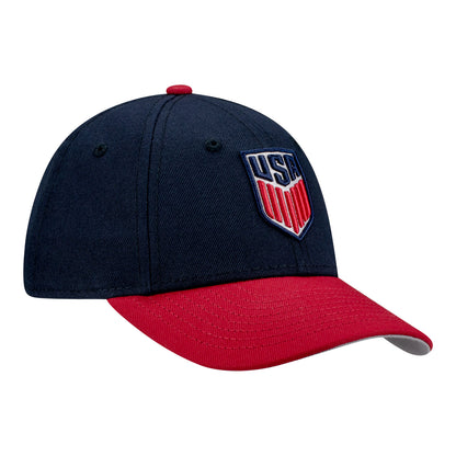 Youth New Era 9Forty USMNT Two-Tone Navy Hat