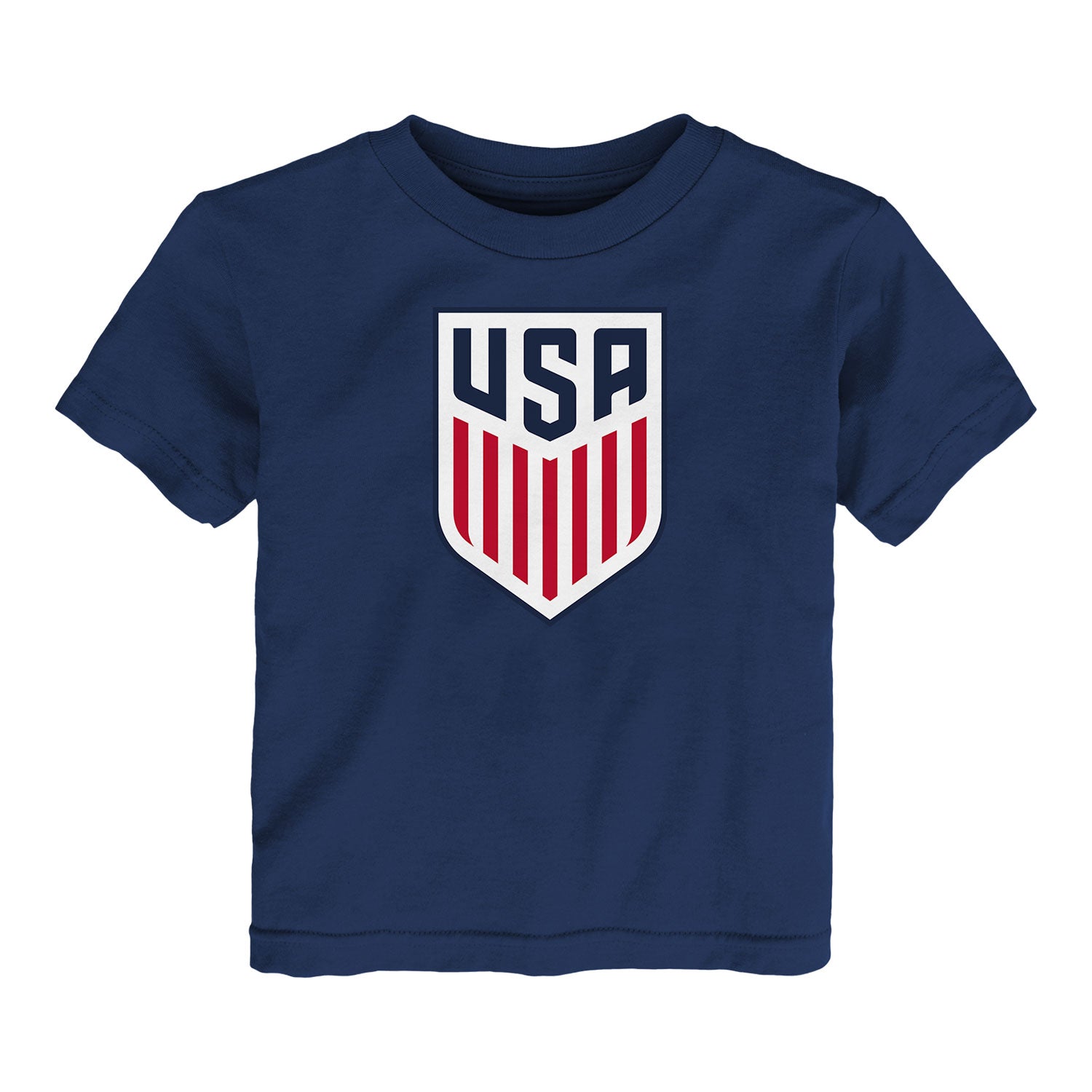 Infant Outerstuff USMNT Crest Logo Navy Tee - Front View