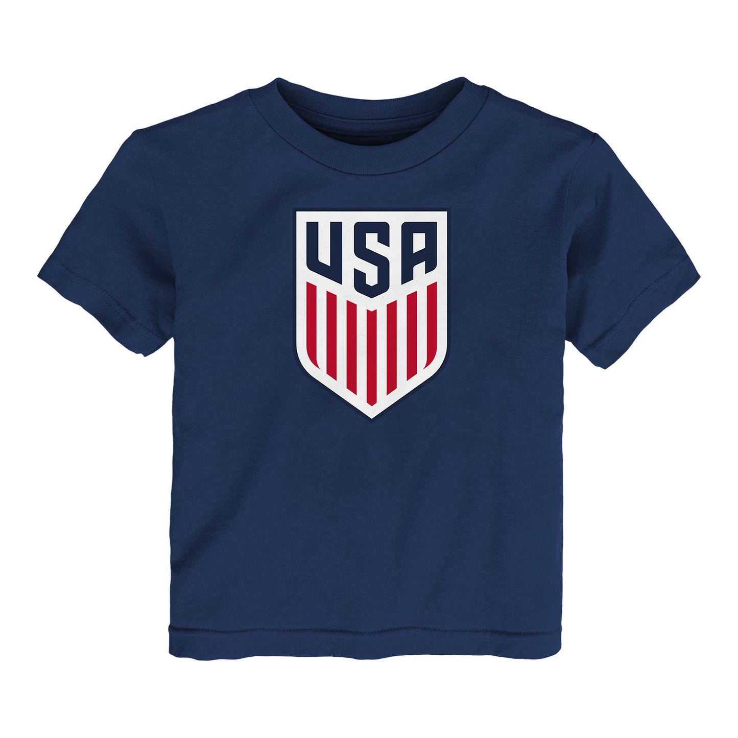 Infant Outerstuff USMNT Crest Logo Navy Tee - Front View