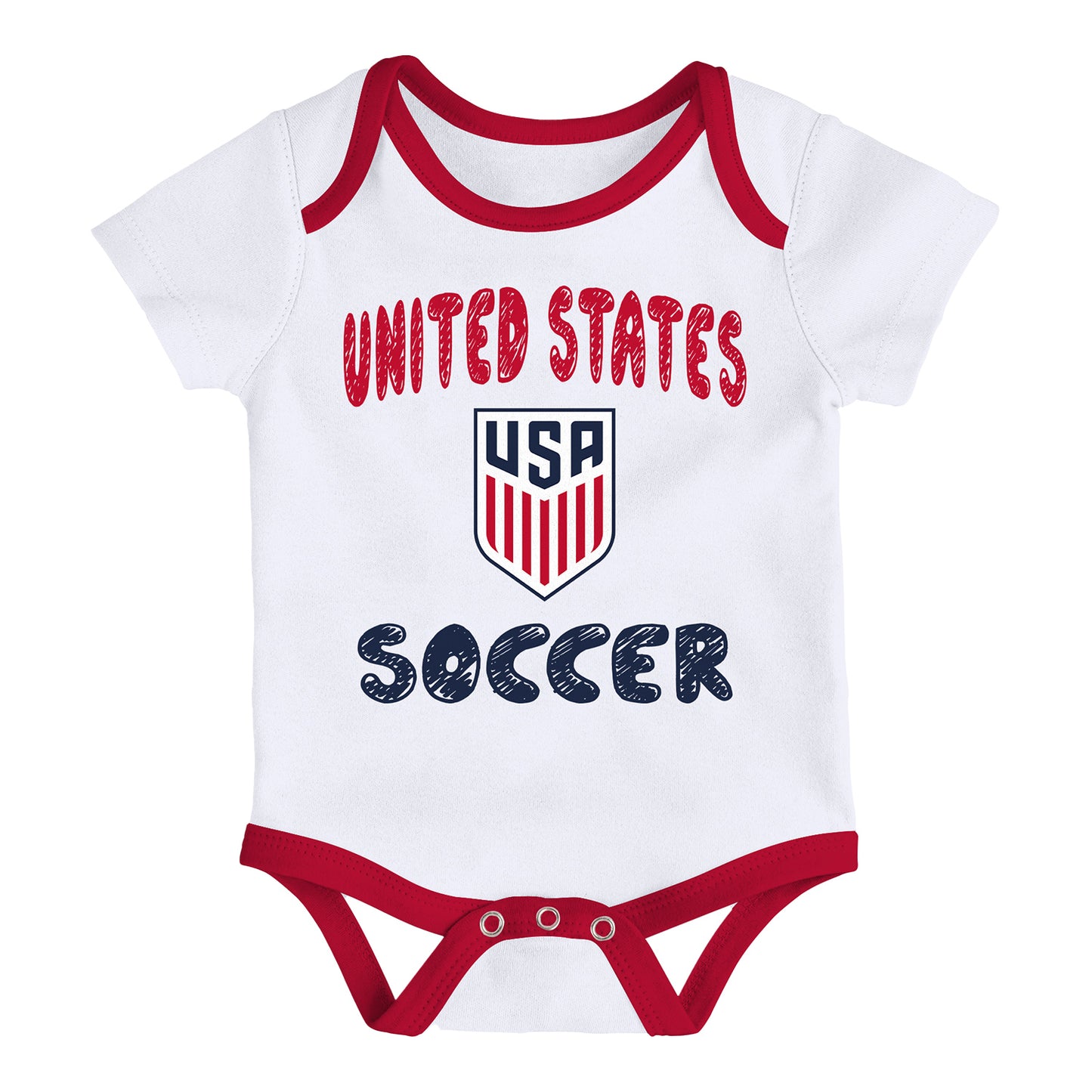 Infant USMNT Outerstuff Victory 3-Piece Onesie Set - Individual View