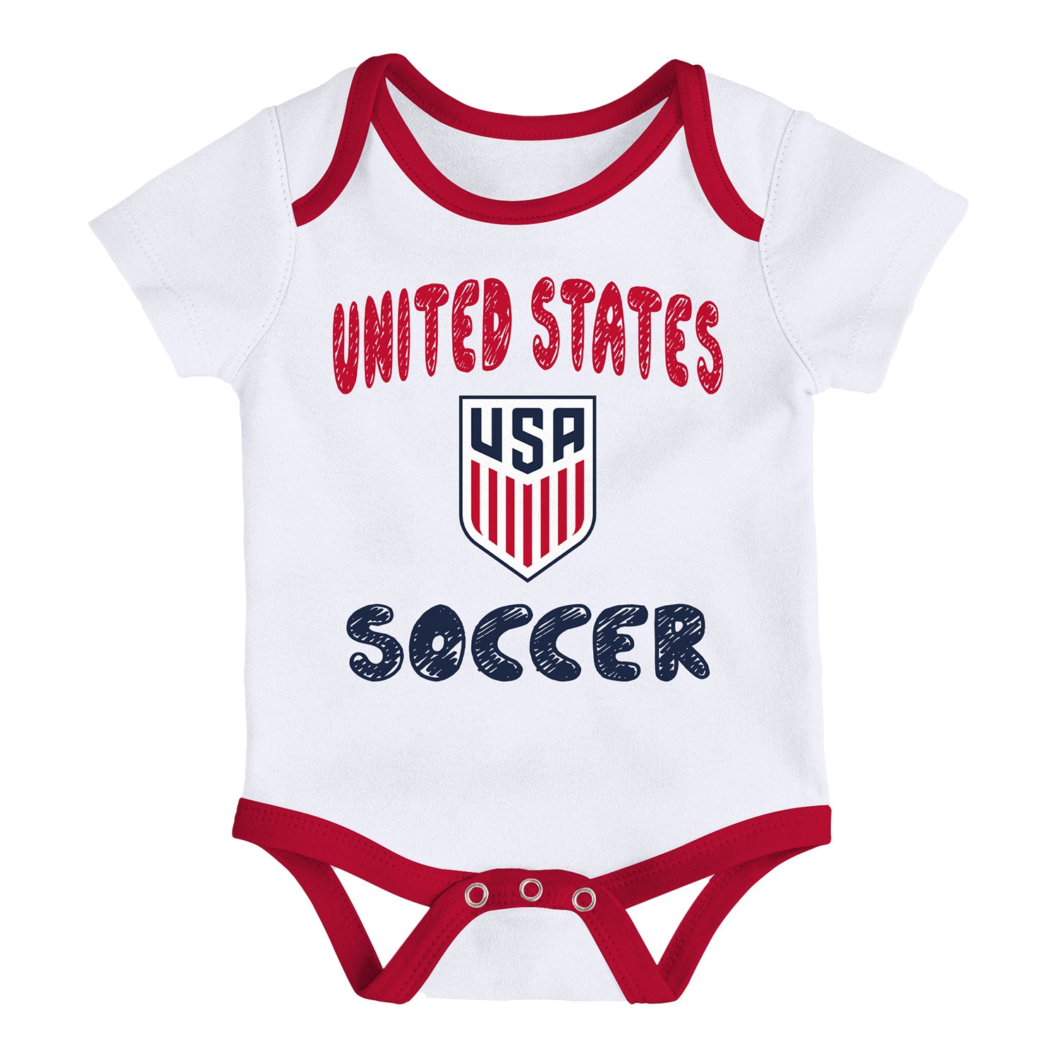 Infant USMNT Outerstuff Victory 3-Piece Onesie Set - Individual View
