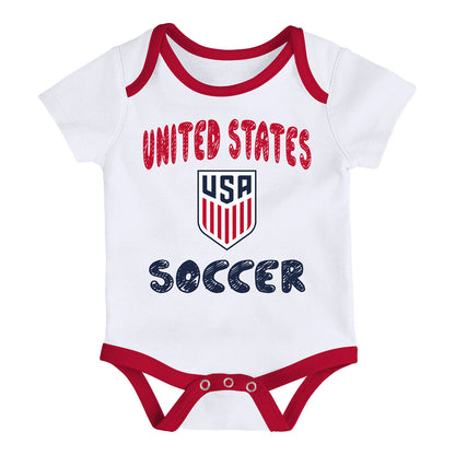 Infant USMNT Outerstuff Victory 3-Piece Onesie Set - Individual View