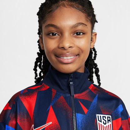 Youth Nike USA 2025 Academy Pro Star Navy Anthem Jacket