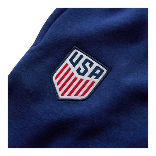 Youth Nike USMNT 2023 Fleece Navy Pants - Patch View