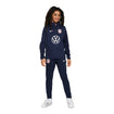 Youth Nike USA VW Strike Quarter Zip Drill Navy Top - Full Body Front View