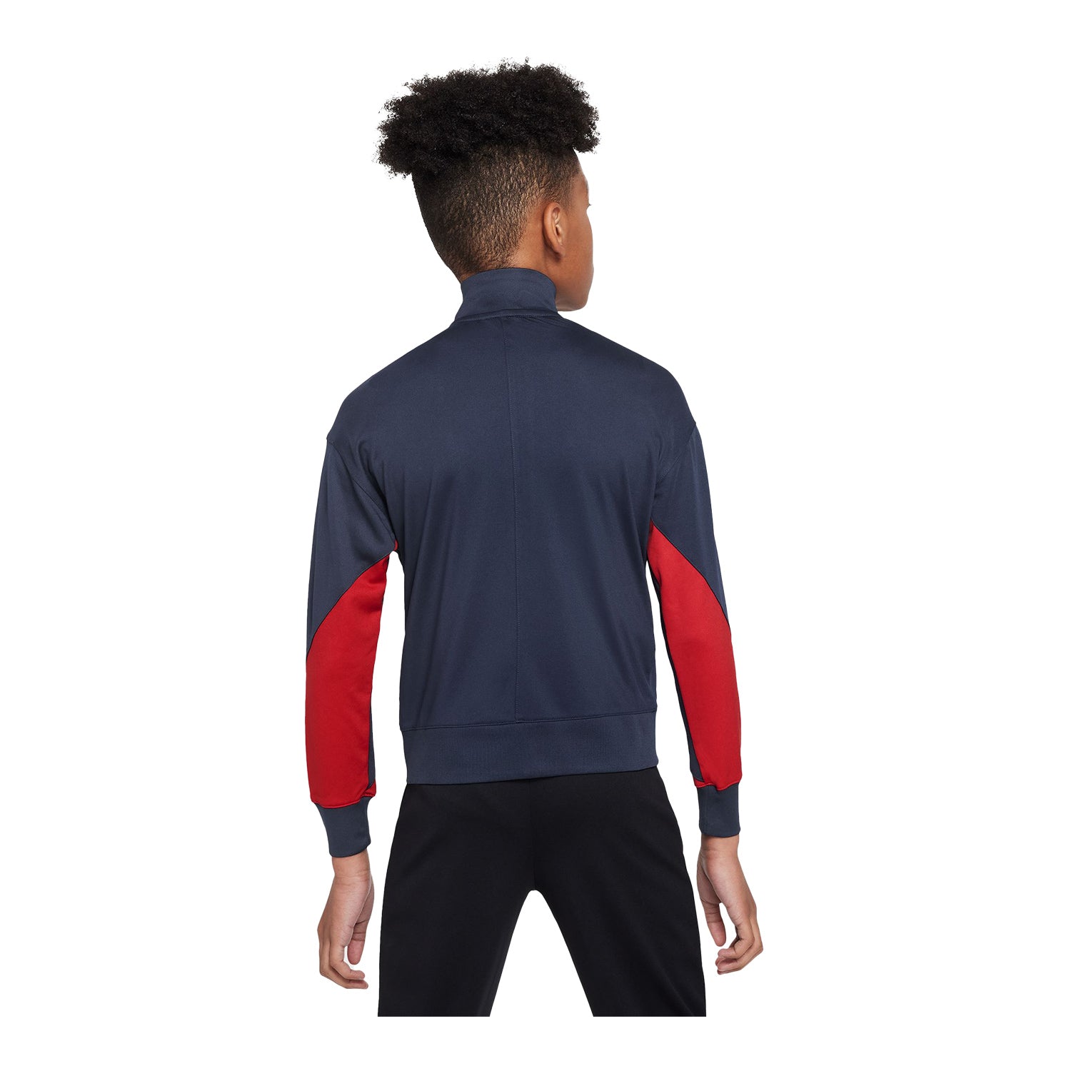 Youth Nike USA Strike Navy Track Jacket - Back View