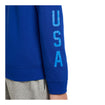 Youth Nike USA Club Terry Full Zip Royal Jacket - Sleeve Detail View