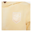 Youth Nike USA Club Fleece Yellow Hoodie - Logo View