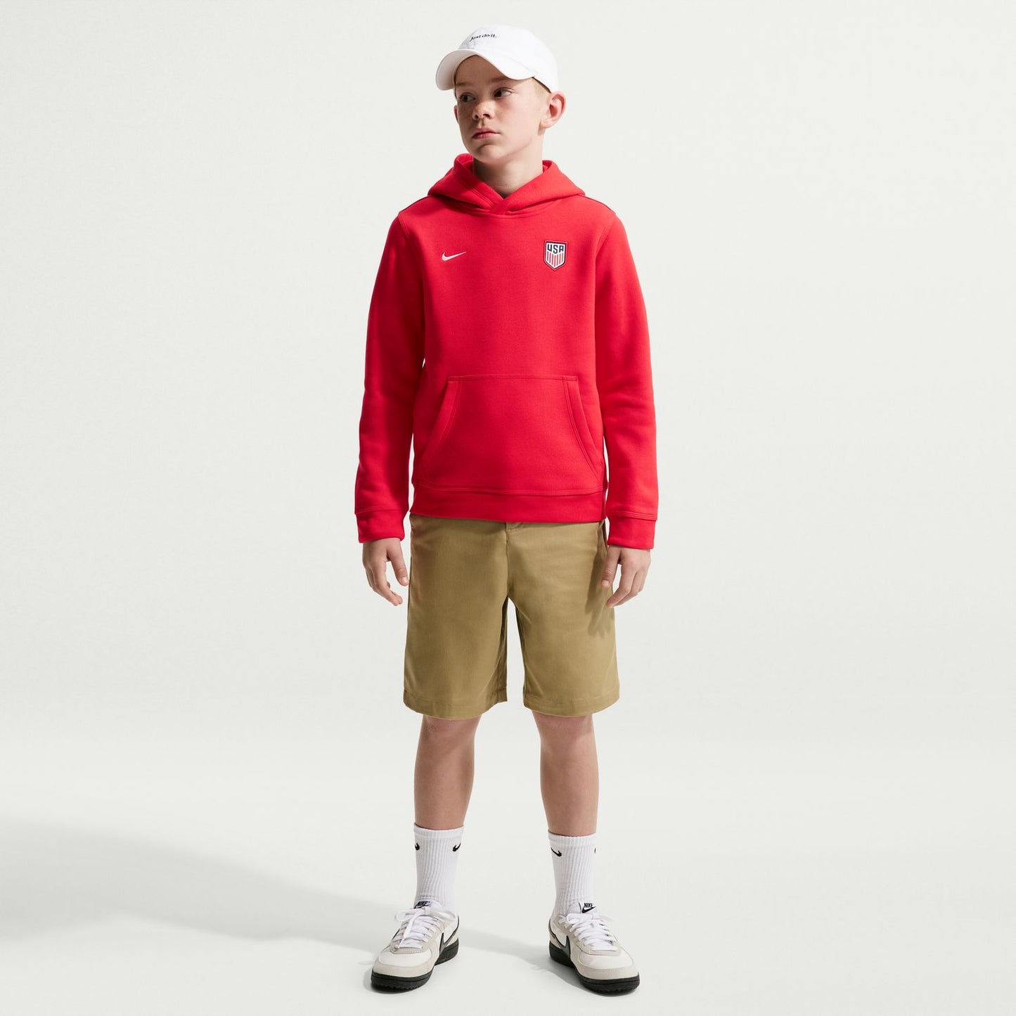 Youth Nike USMNT Club Red Hoodie