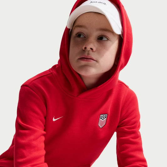 Youth Nike USMNT Club Red Hoodie