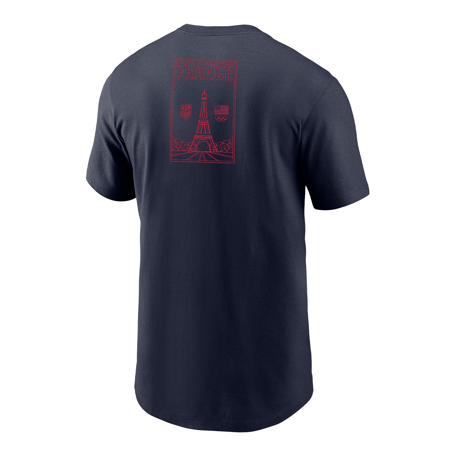 Youth Nike USA Olympics Navy Tee - Back View