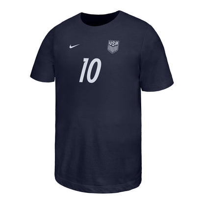 Youth Nike USMNT Christian Pulisic Name & Number T-Shirt
