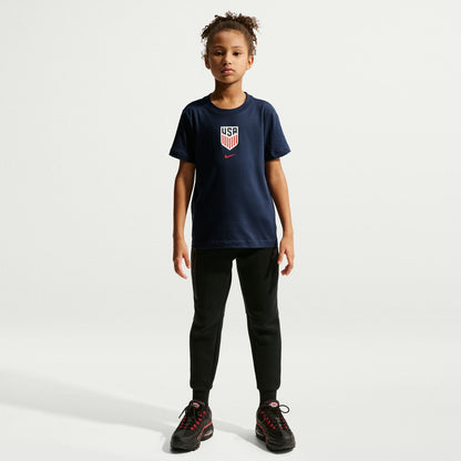 Youth Nike USMNT Crest Navy T-Shirt