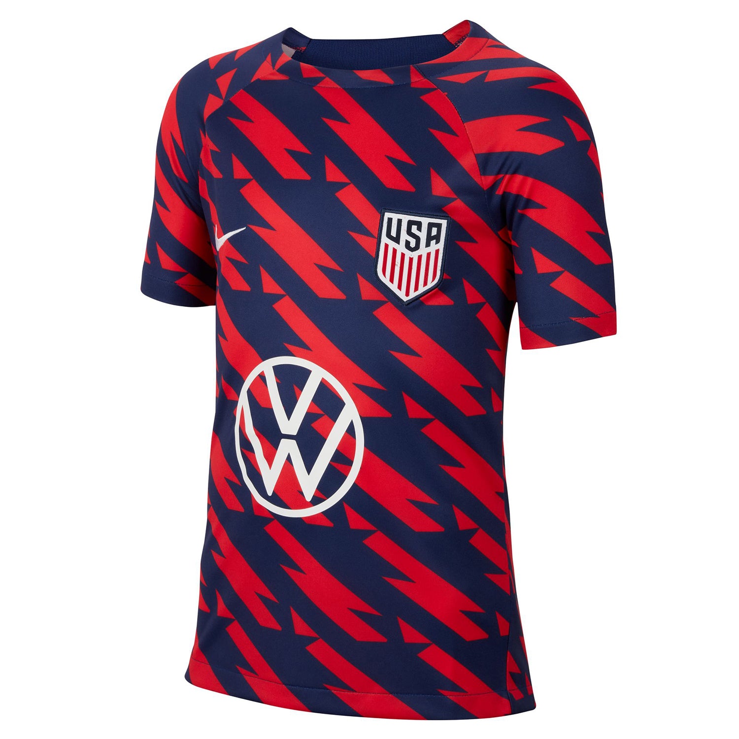 Youth Nike USMNT 2023 VW Pre-Match Red Top - Official U.S. Soccer Store