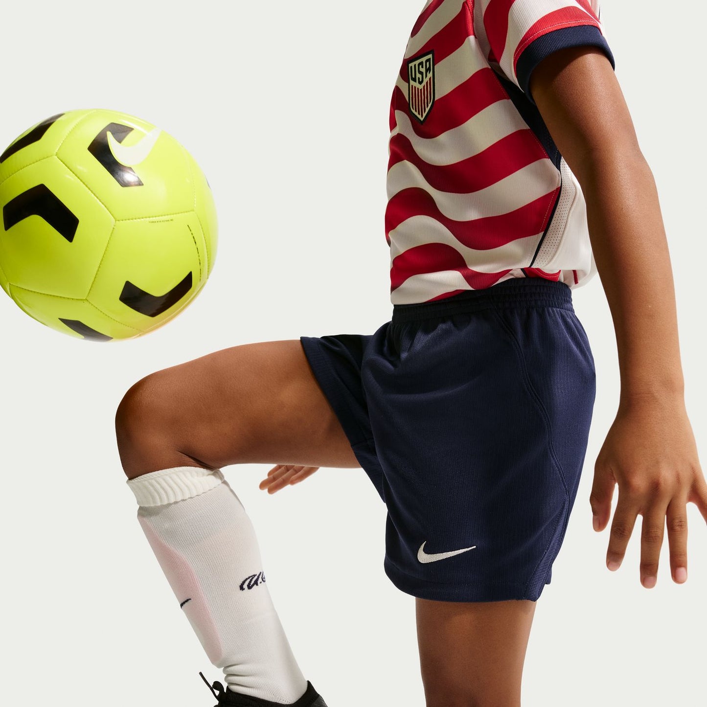 Kids Nike USMNT 2026 Home Replica 3 Piece Jersey Kit Set - Stripes