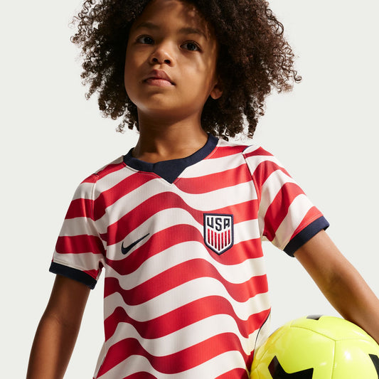 Kids Nike USMNT 2026 Home Replica 3 Piece Jersey Kit Set - Stripes