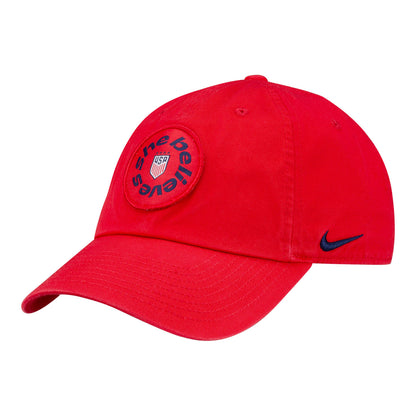 Unisex SheBelieves Circle Logo Red Adjustable Hat