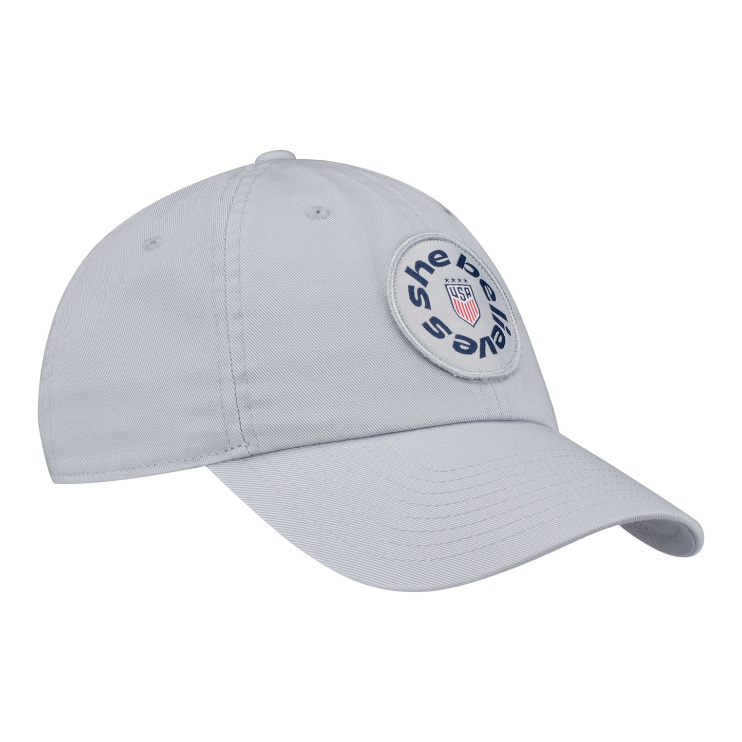 Unisex SheBelieves Circle Logo Gray Adjustable Hat