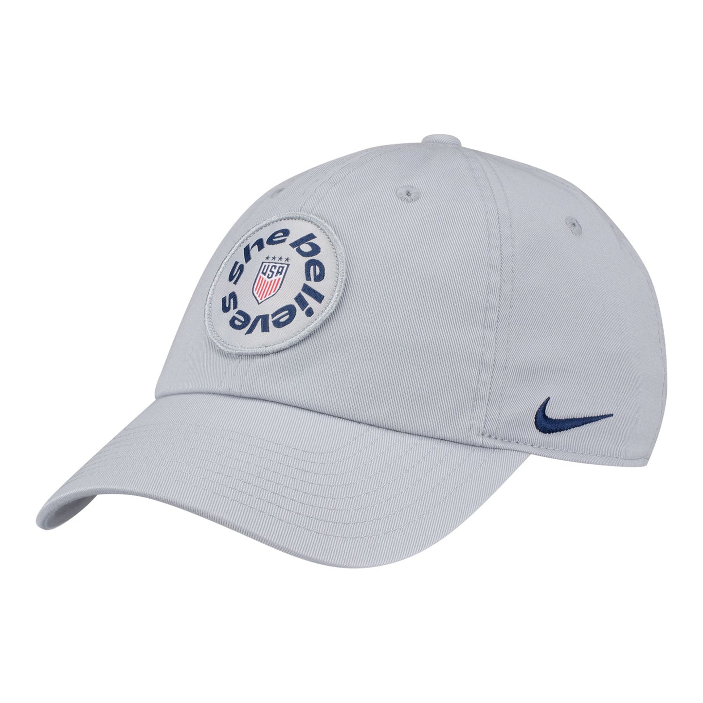 Unisex SheBelieves Circle Logo Gray Adjustable Hat