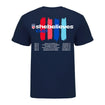 Unisex USWNT SheBelieves Cup 2025 Schedule Navy Tee