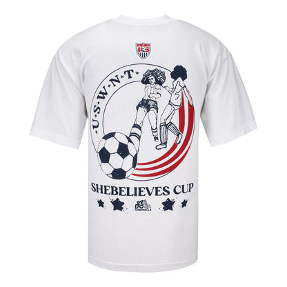 Uscape Unisex 2026 SheBelieves Cities White T-Shirt