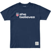 Men's Original Retro Brand USWNT SheBelieves Stacked Navy Tee