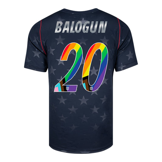 Men's Nike USMNT 2026 Folarin Balogun Pride Away Replica Jersey - Stars