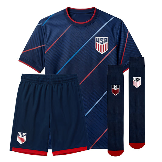 Youth Icon Sports US Soccer Ultimate Fan Pack - Navy Shirt