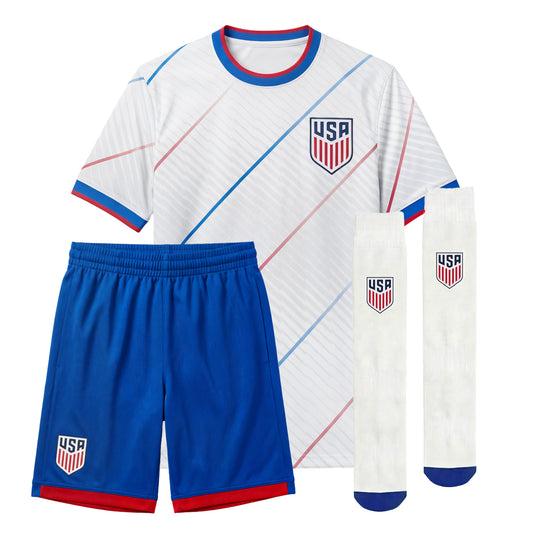 Youth Icon Sports US Soccer Ultimate Fan Pack - White Shirt
