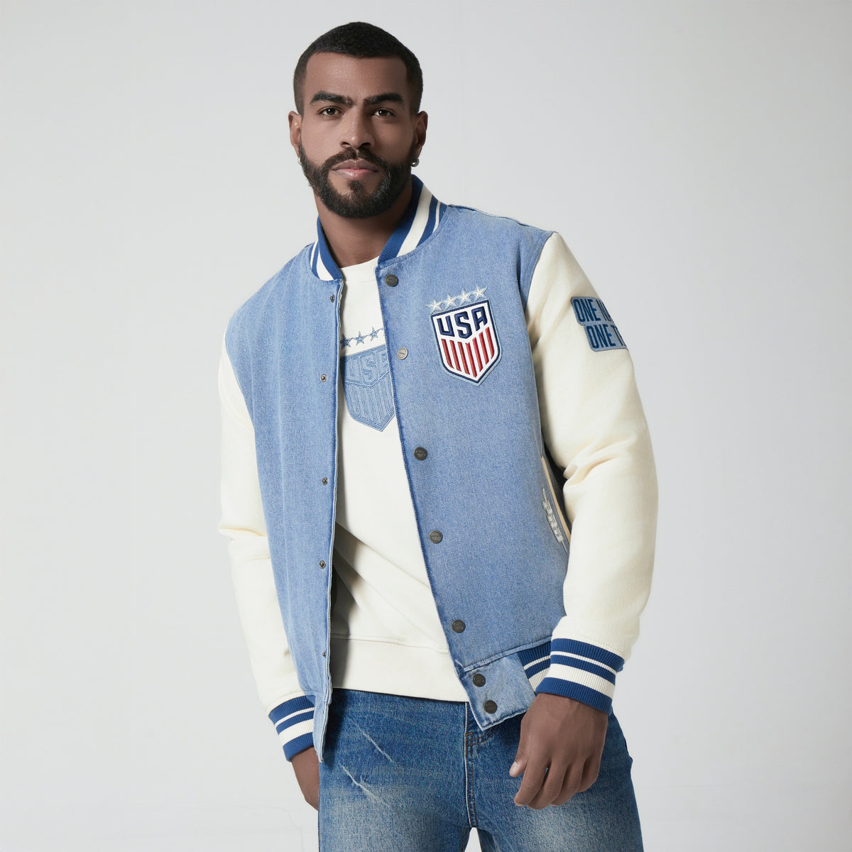 Unisex Pro Standard USWNT Varsity Blues Denim Jacket – U.S. Soccer Store®